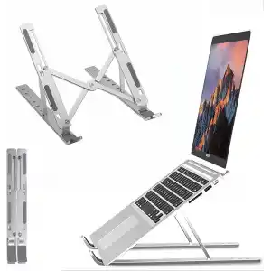OBEV Taşınabilir Laptop Stant Bilgisayar Stant Notebook Stant Tüm Laptoplarla Uyumlu Bilgisayar Standı Taşınabilir Metal Kaymaz Stant Dizüstü Bilgisayar Stantları Stantı