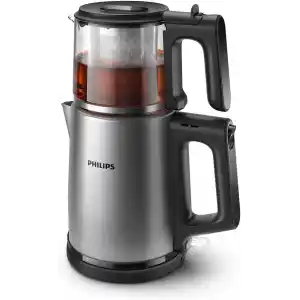 Otomatik Sıcak Tutma, 0.9L Cam Demlik, 1900W Güç, Paslanmaz Çelik Demlik, 1.8L Geniş Kapasiteli Dayanıklı Inox Taban (HD7350/00)