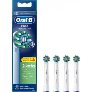 Oral-B Cross Action X-Filament Şarjlı Diş Fırçası Yedek Başlığı 4 Adet