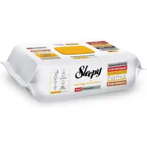 Sleepy Easy Clean Premium Arap Sabunu Katkılı Yüzey Temizlik Havlusu Mendili 100 Yaprak