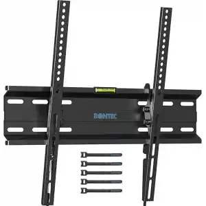 BONTEC 23-60 İnç TV Duvar Askı Aparatı – 10° Eğim Ayarlı, Yaylı Kilitli, VESA 400x400, 45 kg’a Kadar Taşıma Kapasiteli