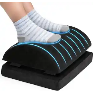 WONKEY - Ergonomik Ayak Yastığı Desteği – Sünger Ayak Dinlendirme için Yastık, Ofis ve Ev Kullanımı İçin Rahatlatıcı Ayak Uzatma Destek Pedi, Uzun Süre Oturanlar İçin Konforlu Ayak Destek Minderi
