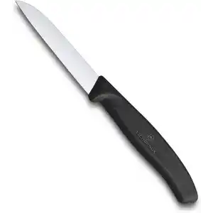 Victorinox 6.7403 SwissClassic 8cm Düz Soyma Bıçağı, Siyah