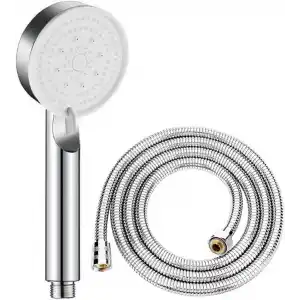 Mayaglory 5 Fonksiyonlu Ayarlanabilir Yüksek Basınçlı Masaj Etkili Duş Seti, Turbo Fan Lite Duş Seti Chrome