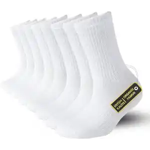SONNORS 4 Çift Unisex Erkek Çorap ve Kadın Spor Çorabı - Nefes Alabilir Atletik Performans ve Kompresyon Tenis Çorapları - 4lü Siyah & Beyaz