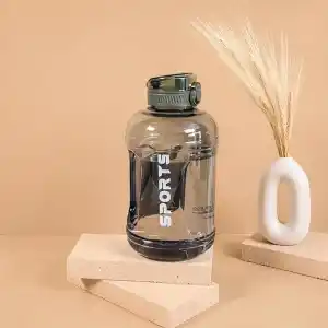 2200 ml Suluk 2.2 Litre - Kilitli Kapaklı Geniş Hacimli Matara (Yeşil)