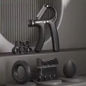 Jouis El ve Bilek Kas Güçlendirici Set, 5 Parça Ayarlanabilir Monitörlü, Parmak Sedyesi, Stres Giderici Kavrama Topu, Sporcular ve Müzisyenler için El Yayı ve Parmak Egzersiz Set(KUTULU)