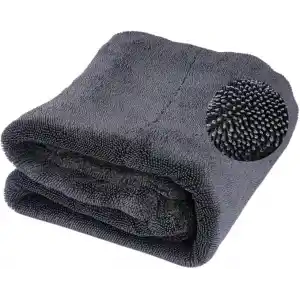 Polham 40x60CM 1200GSM Süper Su Emici Özellikli Mikrofiber Araç Kurulama Havlusu, Çizik ve İz Bırakmaz Bez