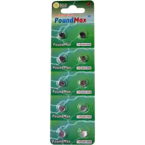 10 Adet AG4 376 377 SR626 SR626SW LR66 1.5v PoundMax Düğme pil, Alkalin saat pili, çocuklara dayanıklı ambalaj, küçük elektronik cihazlar için,ölçüm cihazları ve hesap makineleri