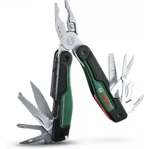 Bosch 16sı 1 arada çok amaçlı alet, DIY, outdoor ve kamp için çok amaçlı alet, paslanmaz çelik, kilitleme fonksiyonu, yumuşak tutuş, 16 fonksiyon, pense, makas, tornavida, bıçak, testere vb