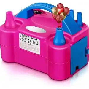 Shopexxtra Elektrikli Balon Pompası, Çift Nozullu Balon Şişirme Makinesi, 600W, 220-240V, Parti