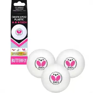 Butterfly 85144S R40+ 3 Yıldız ITTF Onaylı 3lü Masa Tenisi Maç Topu