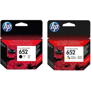 HP F6V25AE + F6V24AE 652 Siyah + Renkli Kartuş Seti