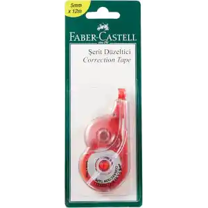 Faber-Castell Şerit Düzeltici, 5mm x 12m, Hızlı Kapatıcı, Kuruma Süresi Gerektirmez, Asorti Renkler