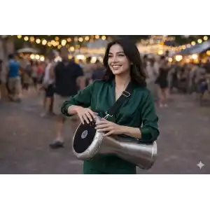 Darbuka Omuz Askısı, Siyah, Ayarlanabilir Askı Kayışı, Darbuka Taşıma Aparatı
