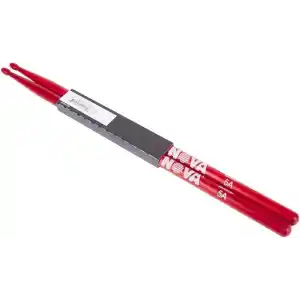 Vic firth Baget(Çift) Nova 5A Wood Red (Kırmızı), Hıckory, 1