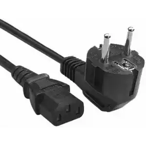 1,5 metre Pc Güç Kablosu | 3x1.0mm² | C13 – Erkek Topraklı Fiş | 220V | Bilgisayar – Monitör Uyumu