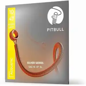 Pitbull Strings Silver Series SAG 10-47 SL Takım Tel Akustik Gitar Teli 010-047
