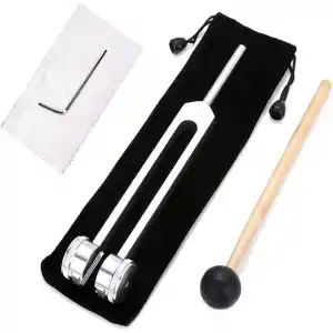 128 Hz Tuning Çatal Ağırlıklı - Terapi için Akustik Tuning Çatalı 128 Hz Akustik Kaydırıcı Tuning Çatalı