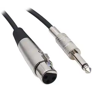 LUNATİC 2899 HAZIR 5 METRE MİKROFON ARA KABLOSU (6.3MM GİTAR ERKEK - CA NO N XLR DİŞİ) (2899 Gümüş)