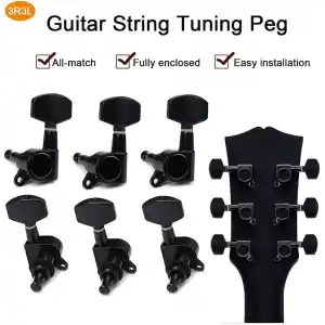 Fluid Mha10B Akustik Gitar Burgusu 3+3 Set + Vida Somun Pul