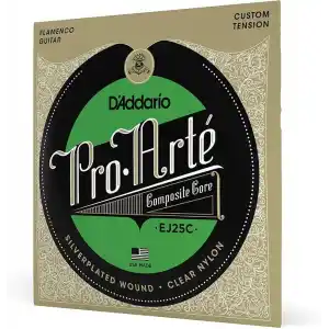 DAddario Ej25C Klasik Gitar Tel Seti, Pro Arte, Flamenco, Silver