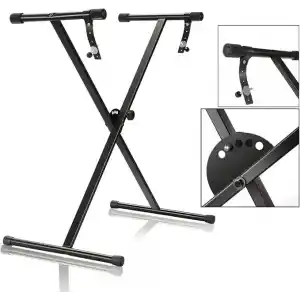 Pro Serisi Tek Katmanlı Taşınabilir Tek-X Klavye Standı, Kilitleme Kayışları, APL1157