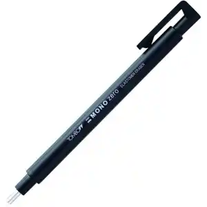Tombow Mono Zero Kalem Silgi, Yuvarlak Uç, 2,3Mm, Siyah