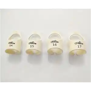 Alice AP-30M2 Finger Picks Bej Parmak Tarzı Pena, Akustik Gitar Pena 14/15/16/17mm (4 ADET)