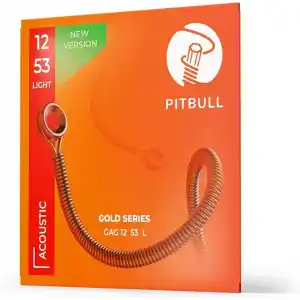 Pitbull Strings Gold Series GAG L PB Light Takım Tel - Yeni Seri Akustik Gitar Teli 012-053