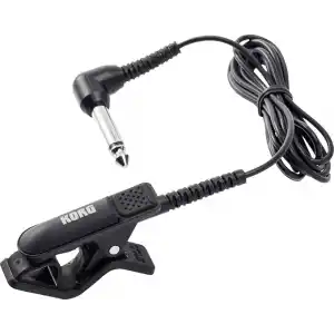 Korg - CM-300-BK Klip Tipi Tuner için Geliştirilmiş Tasarım Kontak Mikrofonu - Siyah