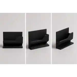 Masaüstü Kartvizitlik – Siyah Minimal Kartvizit Standı ve Kart Tutucu