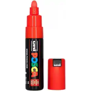 Posca Uni-Ball 181321 Marker Uni geniş yuvarlak uçlu, kırmızı