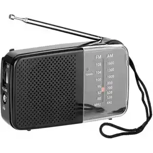 Hobimtek kn-258 Taşınabilir AM/FM Radyo Küçük Boy Cep Radyosu Pilli Radyo knstar K-258