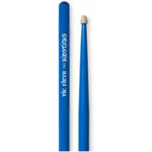 Vicfirth KIDS Baget (Çift) Kidstick Blue, Hıckory, Mavi Çocuk Bageti 3-8 yaş için