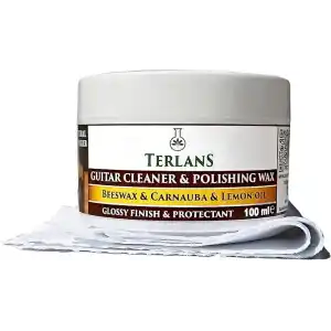 Terlans Gitar Gövde Klavye Temizleyici Parlatıcı Koruyucu Vaks Krem 100 ml Guitar Cleaner & Polishing Wax
