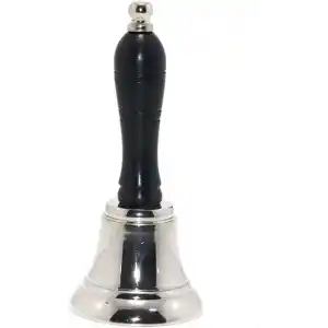 Piramigo Metal Okul Çanı, Yemek & Resepsiyon Zili(Gümüş)