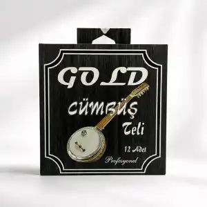 Gold GLD-CMB Cümbüş Teli Profesyonel (Yeni Tip Gri Bam) 12 Adet