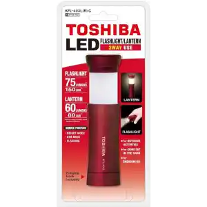 Toshiba LED Fener/Fener KFL-403 (2 Yönlü El Feneri/Fener, Kırmızı)