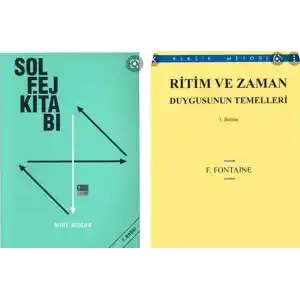 Mine Mucur Solfej Kitabı & Fontaine Ritim ve Zaman Duygusunun Temelleri (2 Kitap Set)