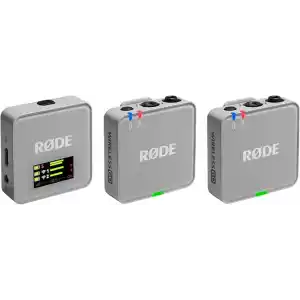 RØDE Wireless GO (Gen 3) - Üçüncü Nesil, 32-bit, Çift Vericili, Kayıt özellikli Kablosuz Mikrofon Seti (Taş Rengi)