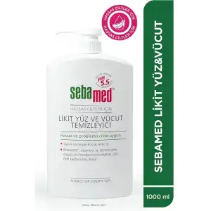 Sebamed Hassas Ciltler İçin Pentavitin İçerikli Nemlendirici Etkili Yüz ve Vücut Temizleme Jeli 1000 ml