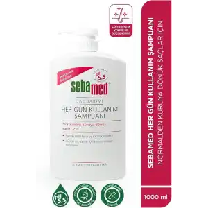 Sebamed Besleyici Onarıcı Kuru ve Hassas Saç Tipine Özel Her Gün Kullanım Günlük Saç Bakım Şampuanı 1000ml