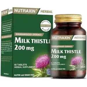 Nutraxin Herbal Milk Thistle 60 Tablet Takviye Edici Gıda