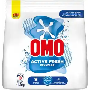 Omo Active Fresh Beyazlar Toz Deterjanı 1.5 kg