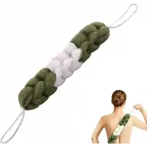 WONKEY - Uzun Esnek Duş Lifi, Sırt Ovma Kesesi, Yumuşak Banyo Lifi, Ovma Süngeri, Kadınlar ve Erkekler için Sırt Ovma için Kese, Peeling ve Hamam Kesesi (1 Adet)