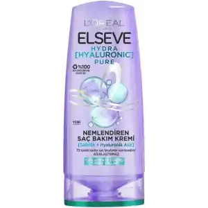 LOreal Paris Elseve Hydra [Hyaluronic] Pure Salisilik Asit içeren Yağlanma Karşıtı Nemlendirici Saç Kremi 250 ml