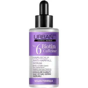 Urban Care Expert No.6 Biotin Caffeine Dökülme Karşıtı Saç Bakım Serumu, 50 Mililitre, Vegan