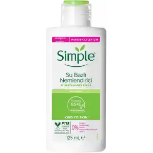 Simple Kind To Skin Su Bazlı Nemlendirici 12 Saate Kadar Etklili Hassas Ciltler İçin 125 ml