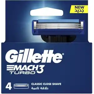 Gillette Mach3 Turbo Yedek Tıraş Bıçağı 4lü